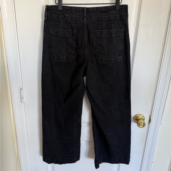 Anthropologie Maeve The Colette High-Rise Crop Wide-Leg Jeans - Picture 6 of 8